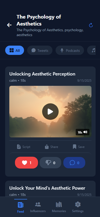 Learning Feed Content