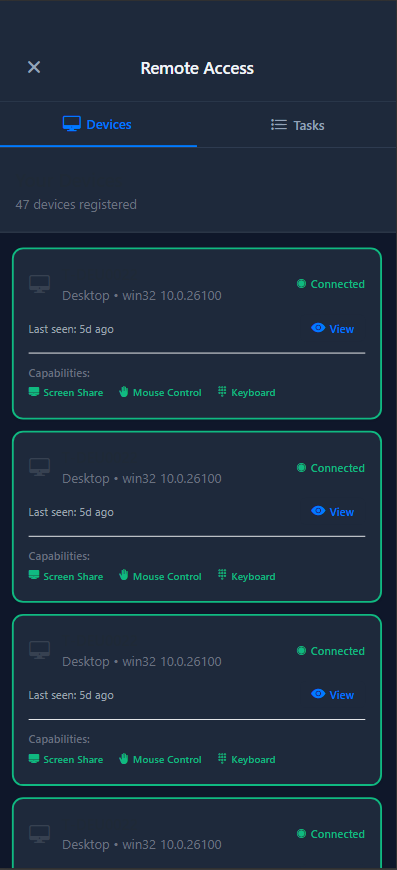 Remote Device Control
